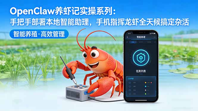 OpenClaw养虾记实操系列-更新：手把手部署本地智能助理，手机指挥龙虾全天候搞定杂活-优创云