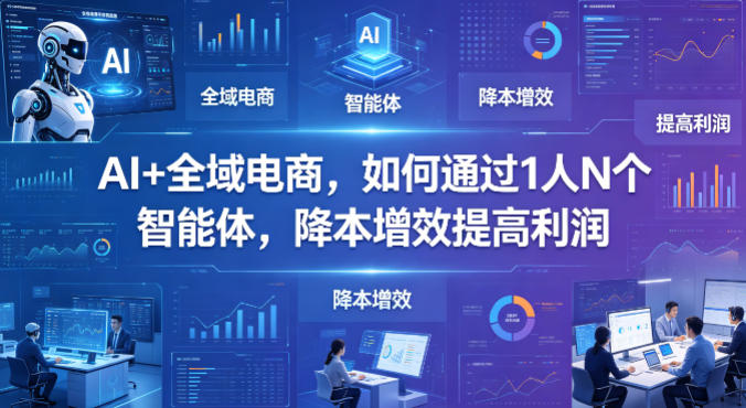 AI+全域电商，如何通过1人N个智能体，降本增效提高利润-优创云